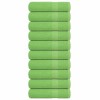 vidaXL Prosoape Dus Verde Mar 10 Buc 70x140 cm Bumbac 360 g/m&sup2; Absorbante, Lavabile