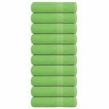 VidaXL Prosoape de duș 10 buc Verde măr 70x140 cm 360 g/m&sup2; 100% bumbac