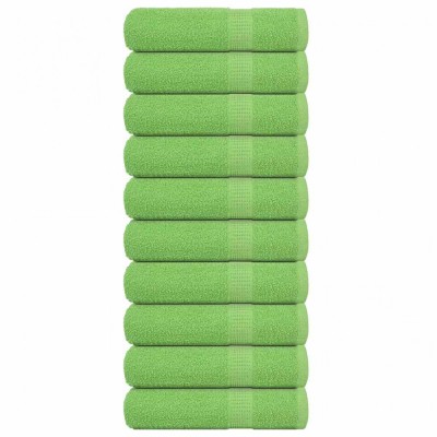 vidaXL Prosoape de duș 10 buc Verde măr 70x140 cm 360 g/m&amp;sup2; 100% bumbac 137027 foto
