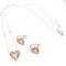 Set elegant din argint 925 cu zirconii Sampanie SET253B