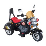 Motoreta Electrica pentru Copii cu 3 Roti 6V, cu Sunete și lumini, Negru 92 &times; 53 &times; 67cm HOMCOM | Aosom RO