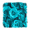 Sticker decorativ, Trandafiri, Turcoaz, 55 cm, 9710ST
