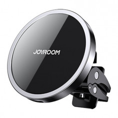 Joyroom Încărcător auto magnetic Qi Wireless Car Charger (compatibil MagSafe pentru iPhone) Negru (JR-ZS240)