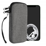Husa Universala Kwmobile marime XL - 6,8 inch, Textil, Gri, 58228.4.19