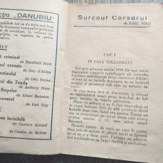 KARL MAY- SURCOUF CORSARUL, , COLECTIA DANUBIU, CCA 1925