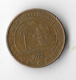 Moneda 1 cent 1972 - Liberia foto