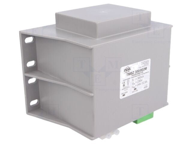 Transformator INDEL &icirc;ncapsulat 300VA 230VAC 24V 12,5A cu şurub