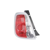 Stop spate lampa Fiat 500 (312), 03.2007-08.2015 Hatchback, partea Stanga, cu lampa ceata, carcasa Neagra, fara suport becuri, TYC