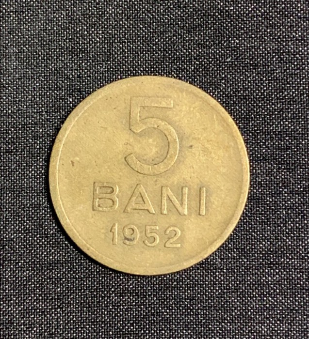 Moneda 5 bani 1952 RPR