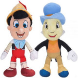Set 2 jucarii din plus Pinocchio si Jiminy Cricket, 35 cm, Play By Play
