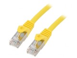 Patch Cord S/FTP Cat 6a Cupru Galben 0.5m, Gembird