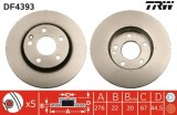 Disc frana fata TRW DF4393