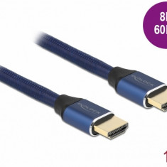 Cablu Ultra High Speed HDMI 48 Gbps 8K60Hz/4K240Hz 1m Blue Certificat, Delock 85446