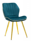 Cumpara ieftin Set 2 scaune Paris Space, Mauro Ferretti, 46x58x77 cm, lemn, turcoaz