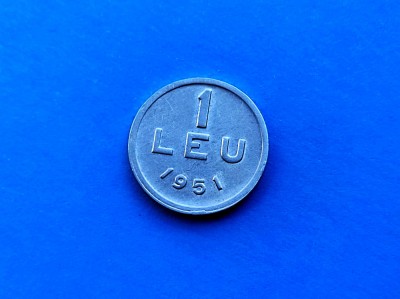 1 Leu 1951 Romania-stare buna foto