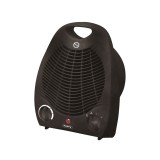 Aeroterma portabila cu ventilator Rosberg, 2500 W, 3 trepte, aer cald/rece, protectie la supraincalzire, Negru