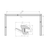 Cheder parbriz HYUNDAI iX35 (LM), 10.2009-09.2015, PVC,