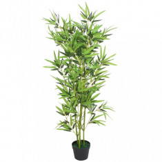 Plantă Bambus Artificial Cu Ghiveci 120 cm Verde 244456