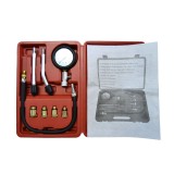 Kit tester auto compresie Benzina pentru motociclete si auto cu manometru si 6 adaptori M10-M18 Kft Auto