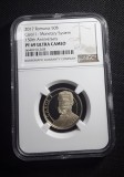 ROMANIA moneda 50 BANI 2017 CAROL I necirculata UNC gradata NGC PF69