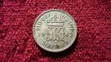 6 PENCE 1942 ARGINT *****, Asia