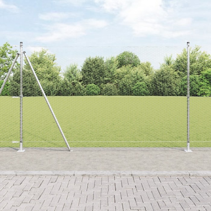 Gard hexagonal vidaXL 1,4x10 m Oțel galvanizat