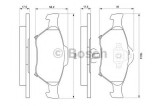 Set placute frana,frana disc TOYOTA YARIS (P13) (2010 - 2016) BOSCH 0 986 494 101