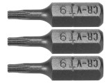 Set 3 Biti Torx 1/4'' T9X25Mm