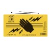 Placuta Avertizare Gard Electric AgroElectro 20x10 cm Siguranta Stradala