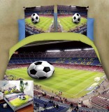 Cumpara ieftin Lenjerie De Pat 3D - Whiskey Xd010, Bumbac, 4 Piese, Cu Elastic, Imprimeu