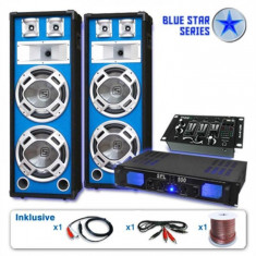 Electronic-Star Set PA Seria Blue Star &amp;amp;quot;Bassveteran USB&amp;amp;quot; 1200 W foto