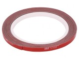 Bandă de Fixare Acrilică Gri 6mm x 5m 230&deg;C