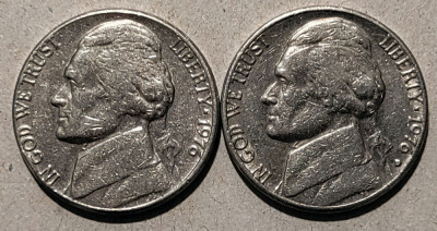 5 centi SUA - 1976 D+P foto