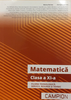 Matematica Clasa a XI-a Filiera tehnologica: servicii, resurse si tehnic foto