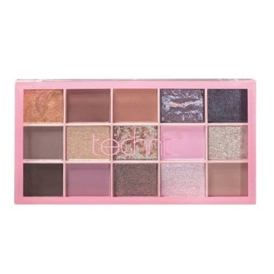 Paleta fard de pleoape, Technic, Pressed Pigment, Unconditional, 15 culori foto
