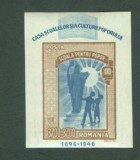 ROMANIA 1947 &ndash; CASA SCOALELOR, colita NDT MNH, P5, Nestampilat