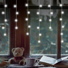Cortina luminoasa cu ?ur?uri LED foto