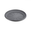 Farfurie Ghiveci Flori, Plastic, Diametru 20 cm, Antracit, Oem