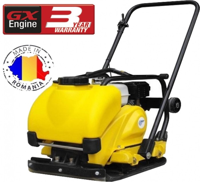Placa compactoare AGT PCL100 GX160 cu roti, rezervor apa, pad
