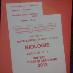 Stelica Ene - Ghid pentru bacalaureat de nota 10 la biologie clasele IX-X (2013)