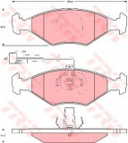 Set placute frana,frana disc FIAT ALBEA (178) (1996 - 2009) TRW GDB1340