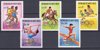 DB1 Olimpiada Montreal 1976 Volta Superioara Supratipar Nadia Comaneci 5 v. MNH foto