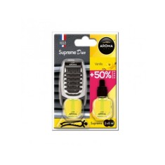 Odorizant auto Aparat Aroma cu rezerva Car Supreme Slim, Vanilla 2x8ml