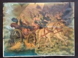 PM408N Sf&acirc;ntul Ilie, litografie rom&acirc;nească religioasă de epocă