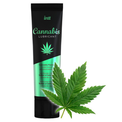 Gel pe bază de apă pentru utilizare &amp;icirc;n timpul sexului. Lubrifiant Cannabis, 100 ml. Hidratează zonel foto