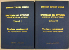 Scrisori catre Atticus Epistolae ad Atticum / Marcus Tullius Cicero Vol. 1-2 foto