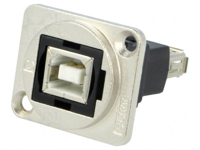 Adaptor USB A la USB B Metalic 2.0 19x24mm foto