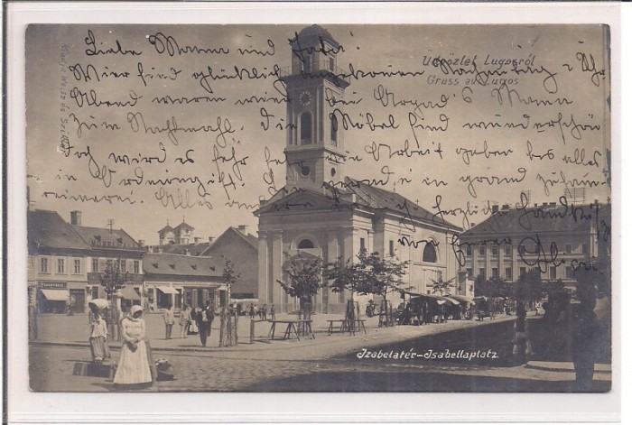 Carte postala circulata in anul 1905 Lugoj