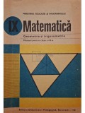 Augustin Cota - Matematica - Geometrie si trigonometrie - Manual pentru clasa a IX-a (Editia: 1988)