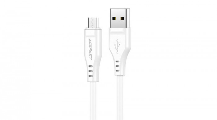 Acefast C3-09 Cablu micro USB la USB-A, 1,2 m, 60 W (alb)